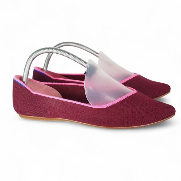 Rothy's The Point Merino Collection Slip-on Shoes "Currant / Pink" Women's 9 - Picture 4 of 10
